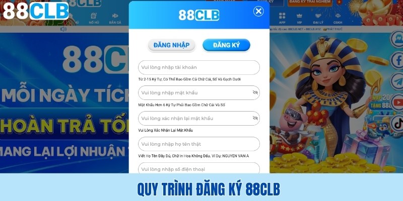 Quy trình đăng ký 88CLB